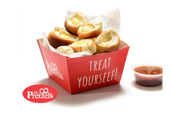 צ'יזי M באיסוף עצמי מסניפי רשת Mr.Pretzels